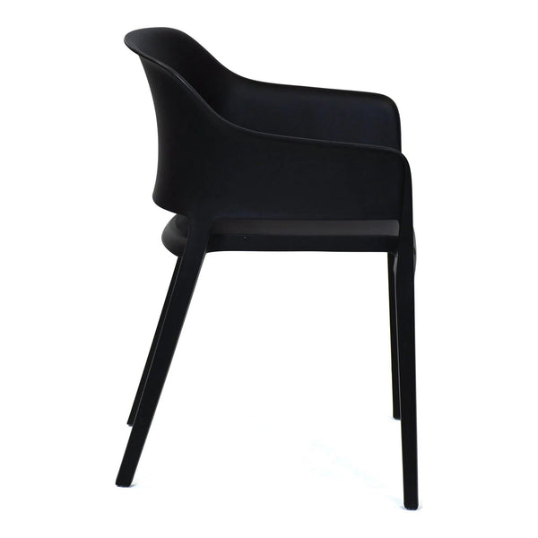 Faro Black Outdoor Dining Chair Dining Chairs LOOMLAN By Moe's Home