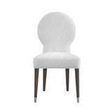 Farrah Wood Off-White Armless Dining Chair Dining Chairs LOOMLAN By Bassett Mirror