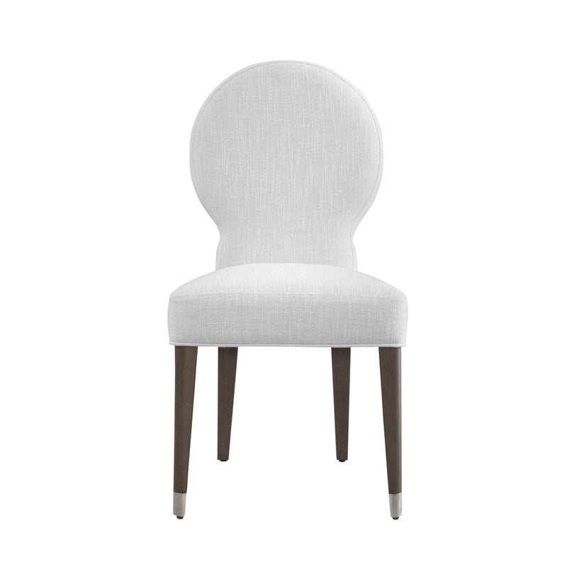 Farrah Wood Off-White Armless Dining Chair Dining Chairs LOOMLAN By Bassett Mirror