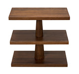 Fatima Wood Rectangle Side Table Side Tables LOOMLAN By Noir