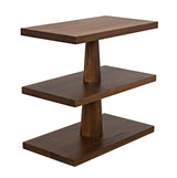 Fatima Wood Rectangle Side Table Side Tables LOOMLAN By Noir