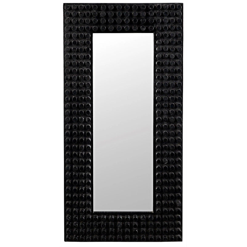 Faustus Mirror Black Wall Mirror Wall Mirrors LOOMLAN By Noir