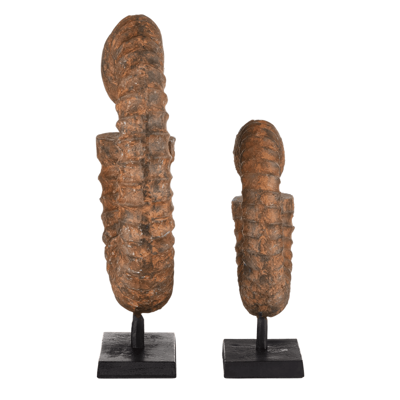 Faux Horn Set of 2 Statues & Sculptures LOOMLAN By Currey & Co