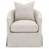 Faye Slipcover Swivel Club Chair Mineral Birch Club Chairs LOOMLAN By Essentials For Living