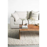 Feather Filled Grey Fabric Slipper Chair Scandinavian Sofa Modular Components LOOMLAN By Moe's Home