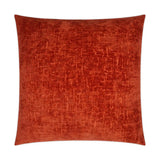 Felicity Coral Solid Textured Red Large Throw Pillow With Insert Throw Pillows LOOMLAN By D.V. Kap