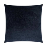 Felicity Ink Solid Textured Navy Large Throw Pillow With Insert Throw Pillows LOOMLAN By D.V. Kap