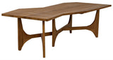 Fenton Teak Wood Geometric Coffee Table Coffee Tables LOOMLAN By Noir