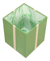 Ferrell Leather and Mdf Green Holiday Boxes Set of 3 Boxes & Bowls LOOMLAN By Sarreid