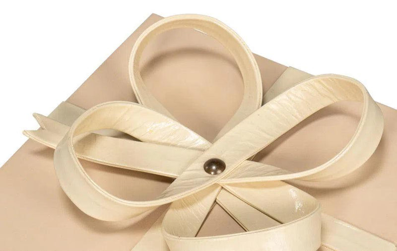 Ferrell Leather and Mdf Taupe Holiday Boxes Set of 3 Boxes & Bowls LOOMLAN By Sarreid