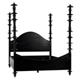 Ferret Black Wooden Bed Frame Beds LOOMLAN By Noir