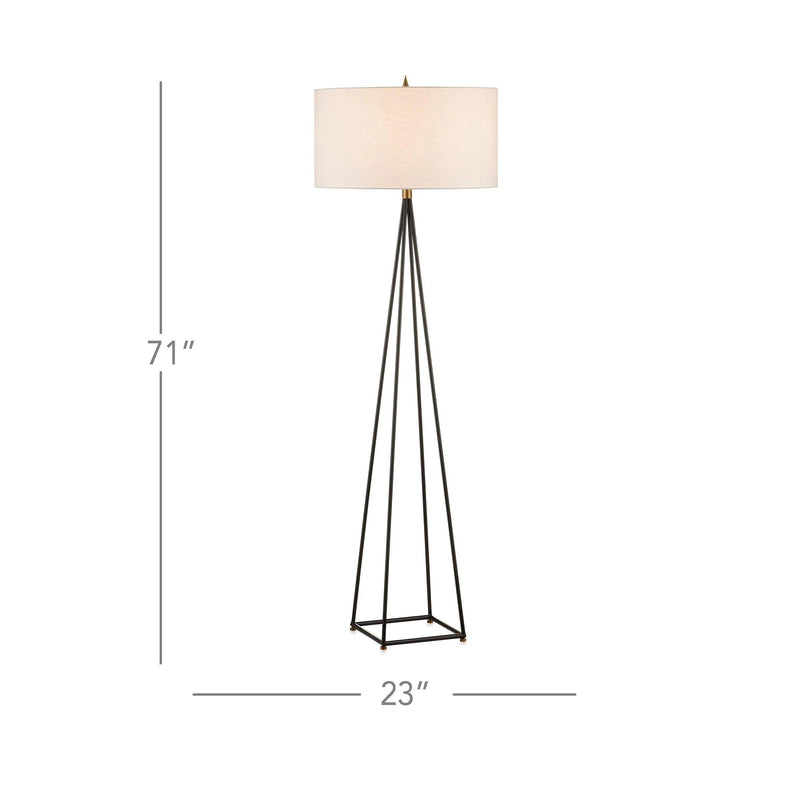 Fiction Floor Lamp Floor Lamps LOOMLAN By Currey & Co