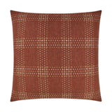 Fifer Crimson Red Throw Pillow With Insert Throw Pillows LOOMLAN By D.V. Kap