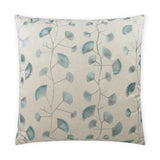 Finchley Aqua Brown Throw Pillow With Insert Throw Pillows LOOMLAN By D.V. Kap