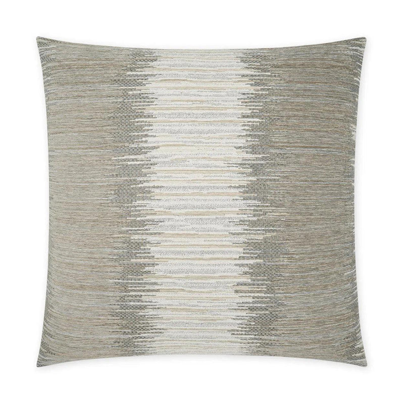 Fine Lines Abstract Tan Taupe Grey Large Throw Pillow With Insert Throw Pillows LOOMLAN By D.V. Kap