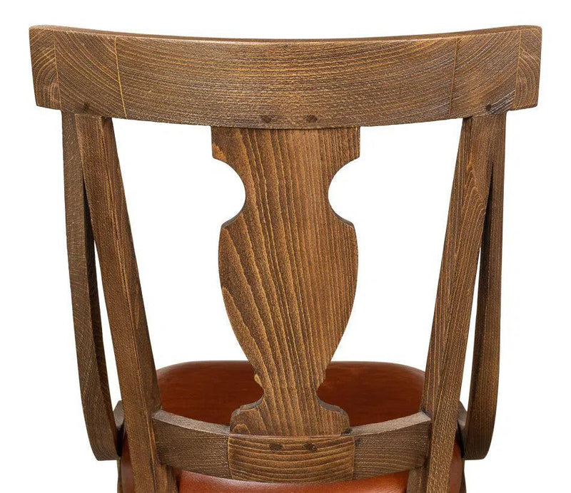 Fireside Vineyards Dining Chairs Set of 2 Husk Leather Seat Dining Chairs LOOMLAN By Sarreid