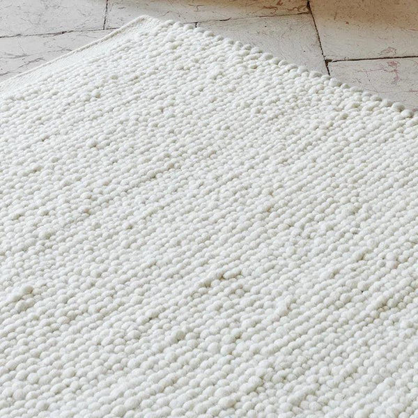 Flavia White Wool Area Rug By Linie Design Area Rugs LOOMLAN By Linie Design