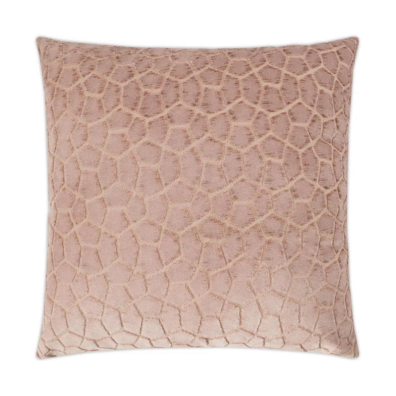 Flintstone Blush Light Pink Throw Pillow With Insert Throw Pillows LOOMLAN By D.V. Kap