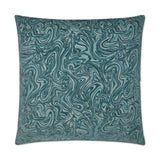 Florentina Turquoise Throw Pillow With Insert Throw Pillows LOOMLAN By D.V. Kap