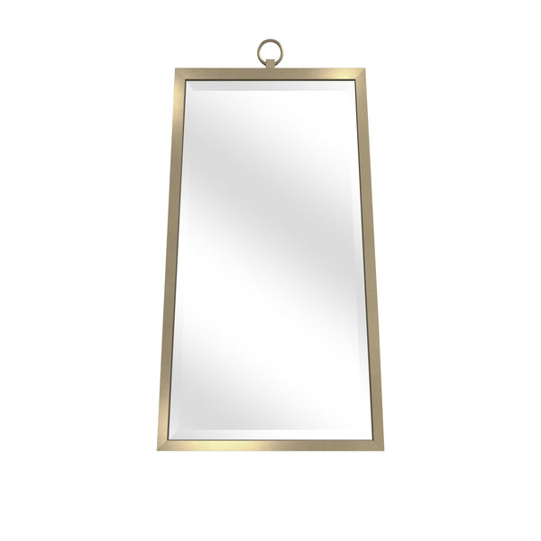Floris Metal Gold Vertical Wall Mirror Wall Mirrors LOOMLAN By Bassett Mirror