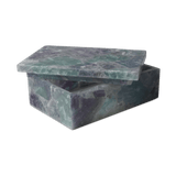 Fluorite Stone Box Boxes & Bowls LOOMLAN By Currey & Co