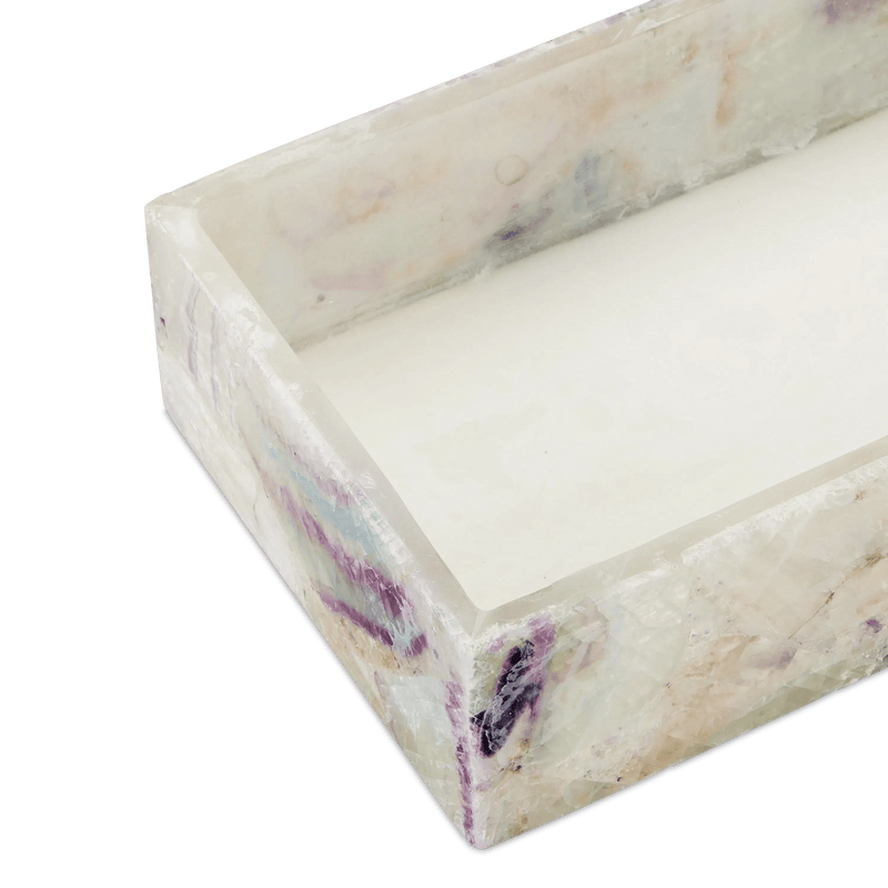 Fluorite Stone Box Boxes & Bowls LOOMLAN By Currey & Co