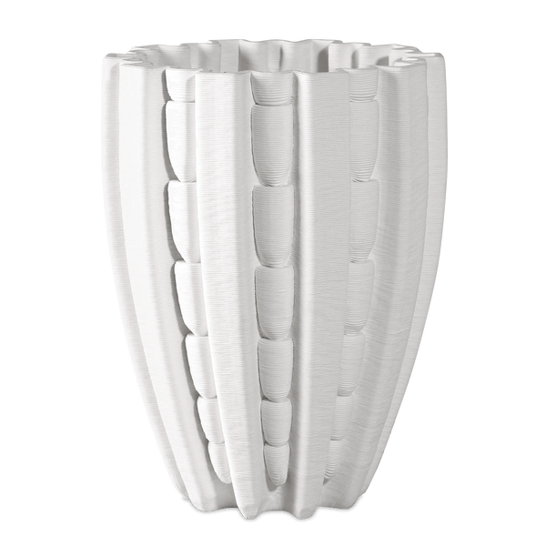 Fluted Medium Vase Vases & Jars LOOMLAN By Currey & Co