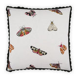 Flutter White Throw Pillow With Insert Throw Pillows LOOMLAN By D.V. Kap