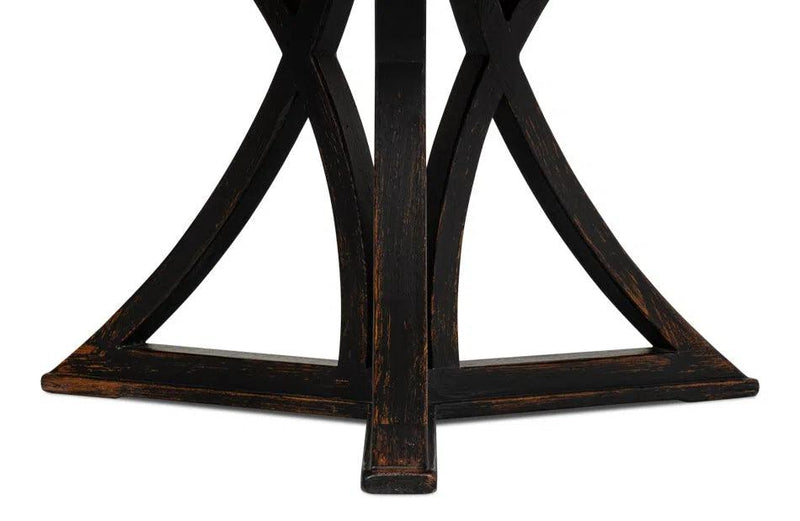 Flying Buttress Dining Table Antique Black Dining Tables LOOMLAN By Sarreid