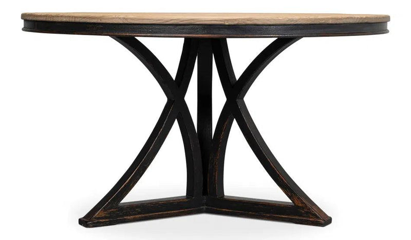 Flying Buttress Dining Table Antique Black Dining Tables LOOMLAN By Sarreid