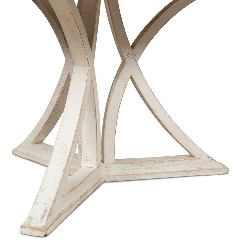 Flying Buttress Dining Table Antique White Dining Tables LOOMLAN By Sarreid