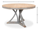 Flying Buttress Dining Table Grey Dining Tables LOOMLAN By Sarreid