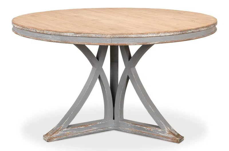 Flying Buttress Dining Table Grey Dining Tables LOOMLAN By Sarreid