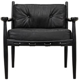 Fogel Wood Black Lounge Chair Accent Chairs LOOMLAN By Noir