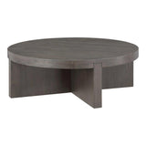 Folke Wood Round Coffee Table Coffee Tables LOOMLAN By Moe's Home