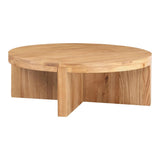 Folke Wood Round Coffee Table Coffee Tables LOOMLAN By Moe's Home