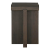 Folke Wood Square Side Table Side Tables LOOMLAN By Moe's Home