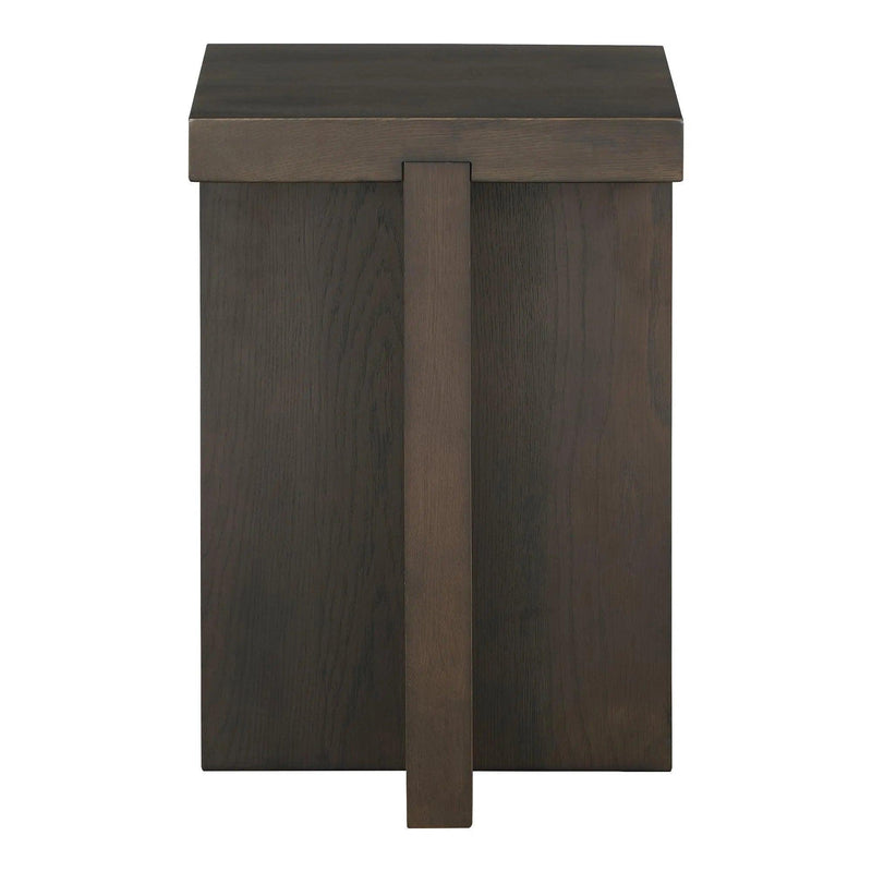 Folke Wood Square Side Table Side Tables LOOMLAN By Moe's Home