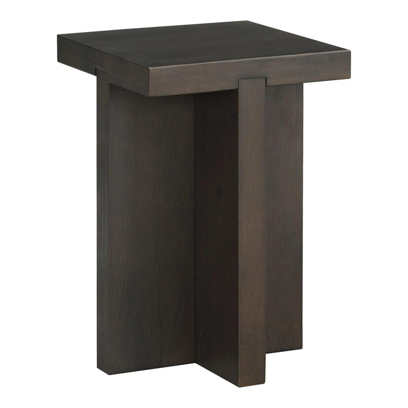 Folke Wood Square Side Table Side Tables LOOMLAN By Moe's Home