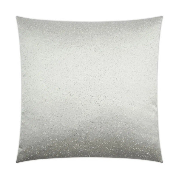 Folly Crystal Glam Solid Silver Large Throw Pillow With Insert Throw Pillows LOOMLAN By D.V. Kap