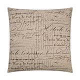 Font Brown Throw Pillow With Insert Throw Pillows LOOMLAN By D.V. Kap