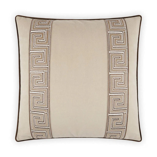 Fontanelle Camel Brown Throw Pillow With Insert Throw Pillows LOOMLAN By D.V. Kap