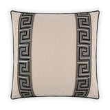 Fontanelle Ebony Black Throw Pillow With Insert Throw Pillows LOOMLAN By D.V. Kap