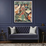 Foo Series VII Artwork Framed Canvas With Floating Frame Artwork LOOMLAN By LOOMLAN