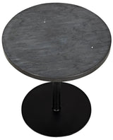 Ford Steel and Marble Low Round Side Table Side Tables LOOMLAN By Noir