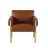 Forest Saddle Leather Accent Chair Accent Chairs LOOMLAN By LH Imports