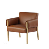 Forest Saddle Leather Accent Chair Accent Chairs LOOMLAN By LH Imports