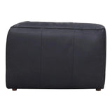 Form Black Leather Corner Chair Modular Component Convertible Leather Sectional Modular Components LOOMLAN By Moe's Home