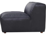 Form Black Modular Leather Sectional Couch 5PC Convertible Leather Sectional Modular Sofas LOOMLAN By Moe's Home