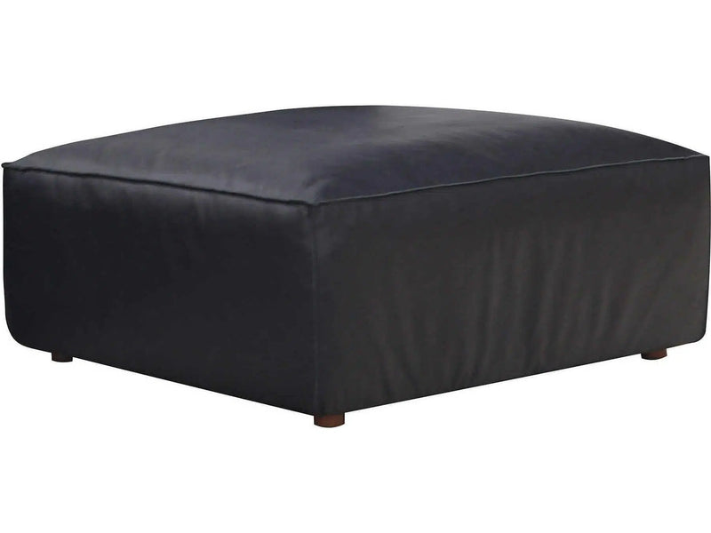 Form Black Modular Sectional Couch 3PC Convertible Modular Sectional With Ottoman Modular Sofas LOOMLAN By Moe's Home